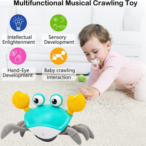 Cute Crab Crawling  Toy with Music and Light Up - Image 2