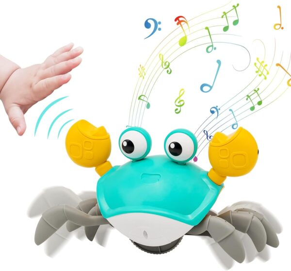 Cute Crab Crawling  Toy with Music and Light Up
